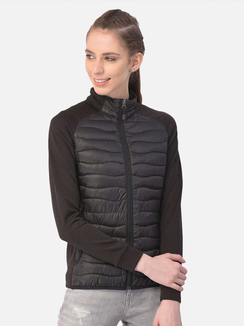 Buy Woodland Women Black Padded Jacket Jackets for Women 17125798 Myntra