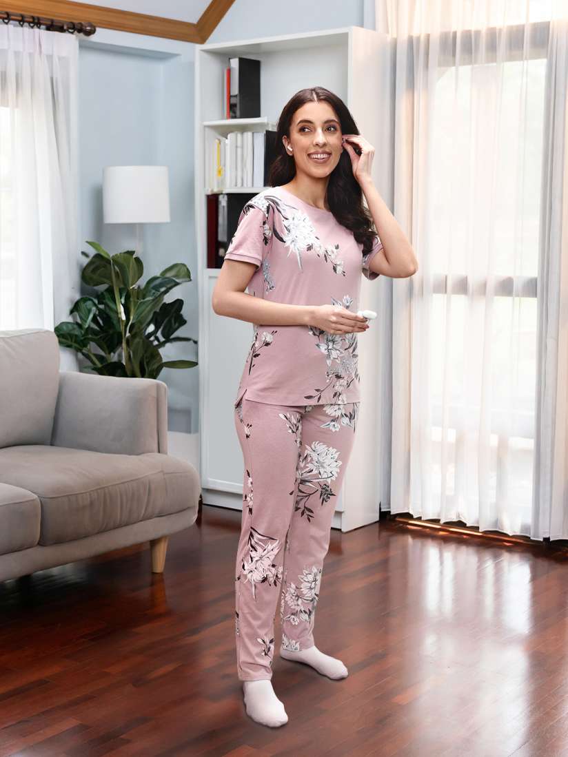 Buy Triumph Lounge Me 10 X Short Sleeve Organic Cotton Sustainable Pyjama Set Night suits for Women 17134934 Myntra