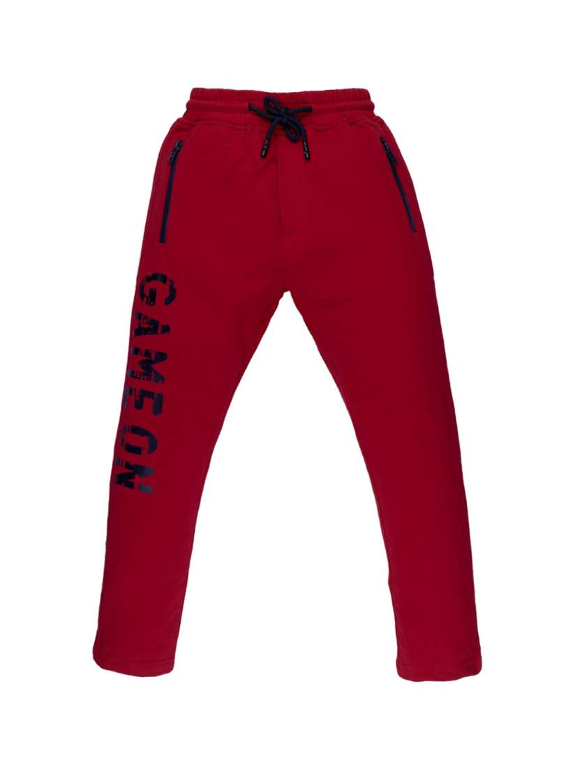 Buy Status Quo Boys Red Regular Fit Printed Track Pants Track Pants for Boys 17143412 Myntra