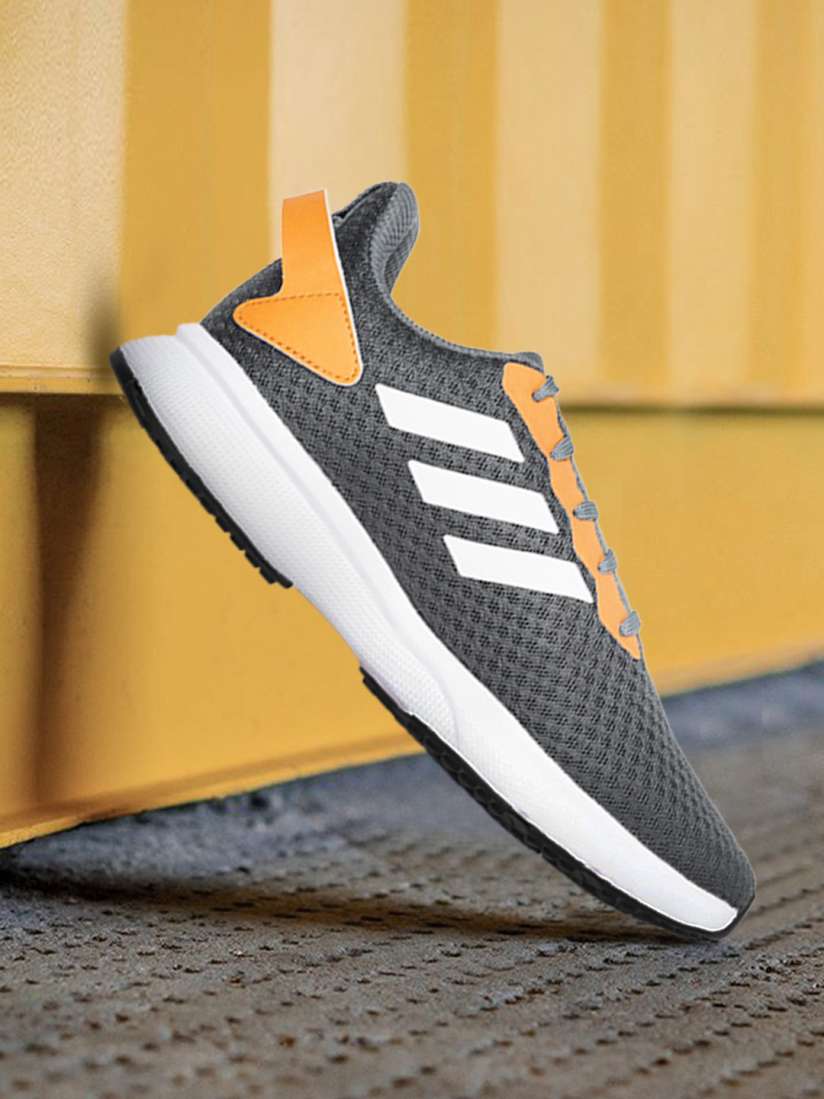 Buy ADIDAS Men Grey Orange Woven Design Harquin Running Shoes Sports Shoes for Men 17145912 Myntra