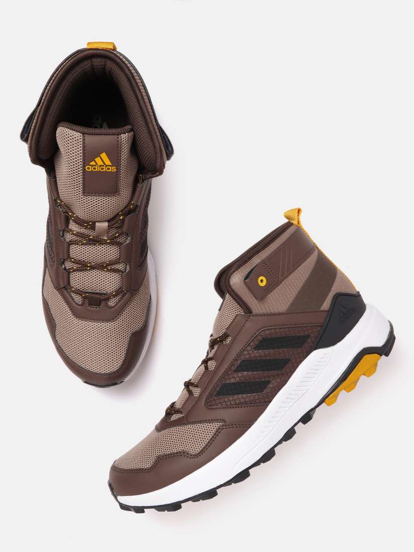 Buy ADIDAS Men Brown Woven Design Jerzotrail Mid Running Shoes Sports Shoes for Men 17145934 Myntra