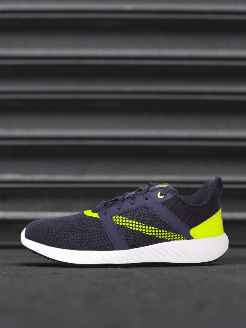 Buy ADIDAS Men Navy Blue Neon Green Woven Design Floatrise Running Shoes Sports Shoes for Men 17146104 Myntra