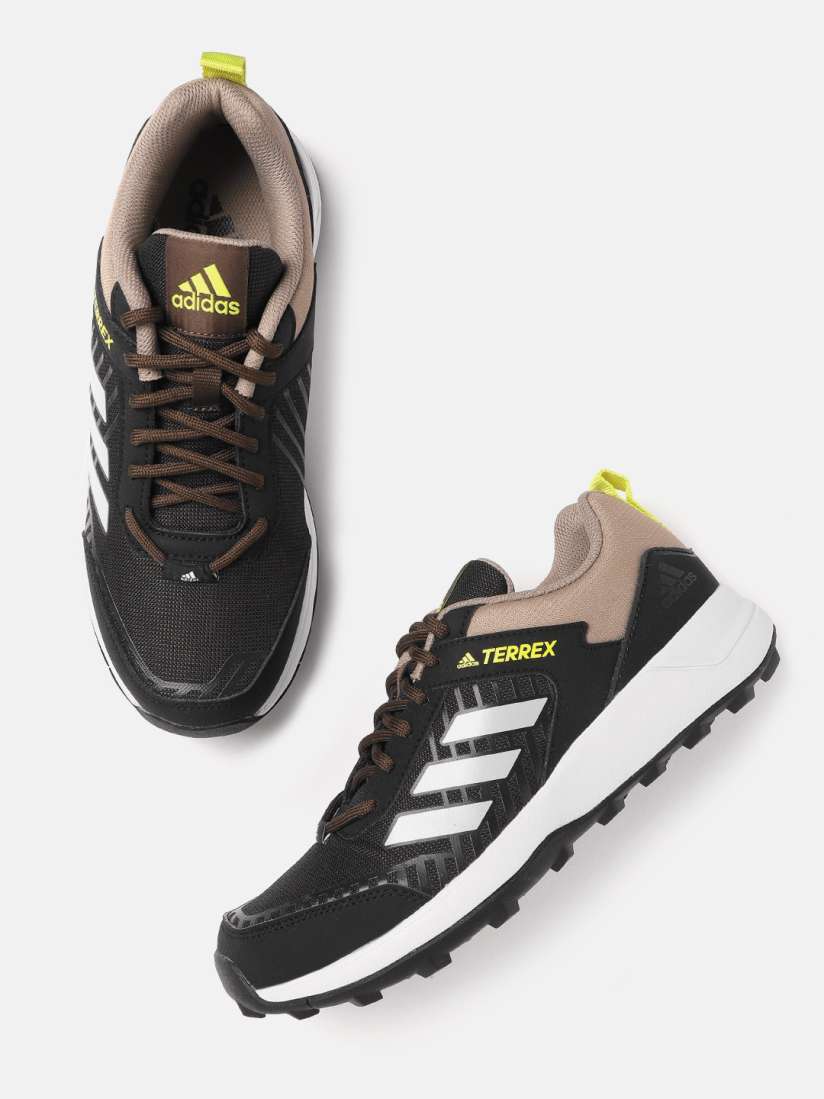 Buy ADIDAS Men Coffee Brown Black Woven Design Synthetic Argo Trek 21 Running Shoes Sports Shoes for Men 17146126 Myntra