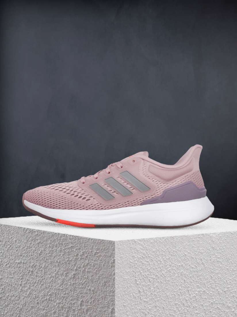 Buy ADIDAS Women Purple Metallic Grey Mesh Design Bounce Midsole EQ21 Sustainable Running Shoes Sports Shoes for Women 17146476 Myntra