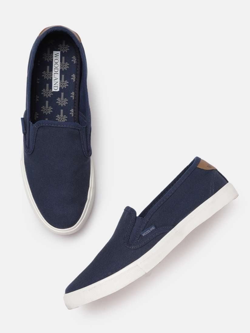 Woodland navy blue lifestyle shoes discount