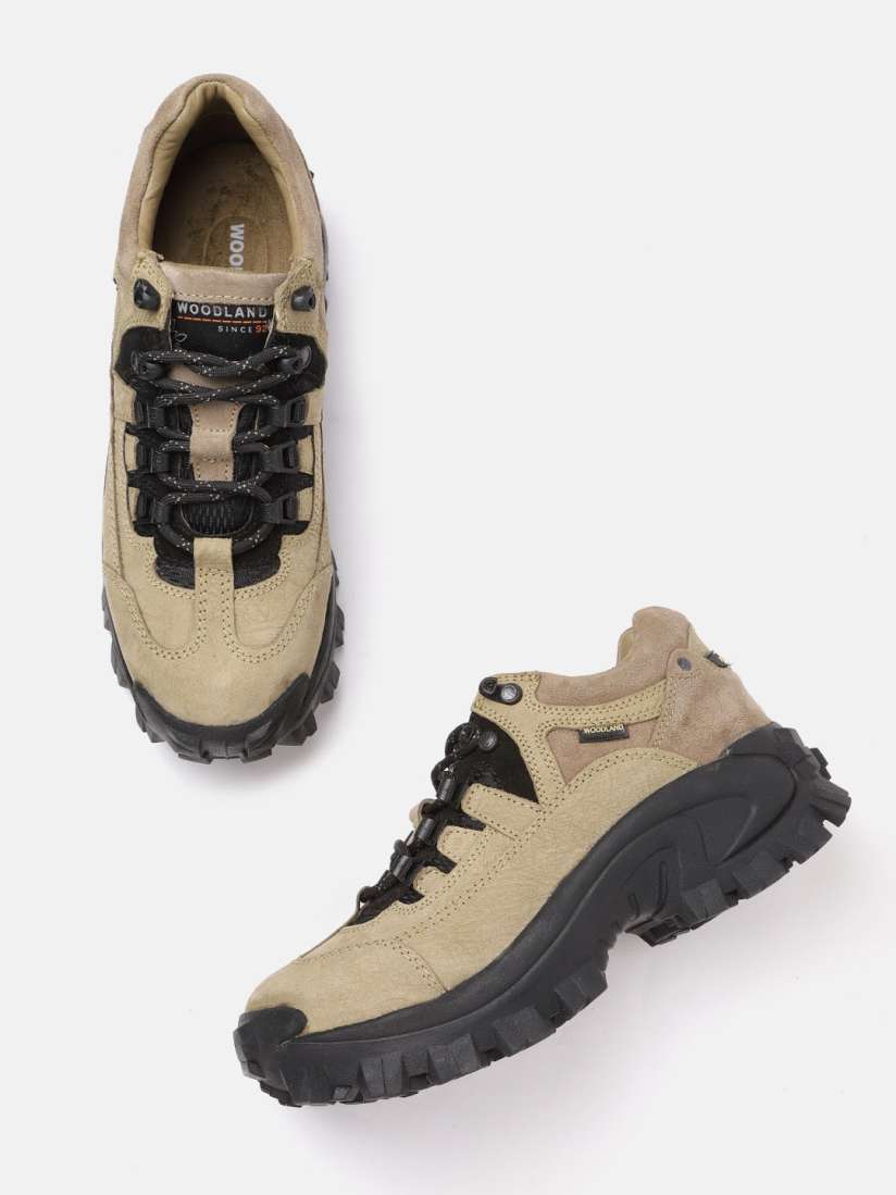 Buy Woodland Men Khaki Nubuck Trekking Shoes Casual Shoes for Men 17147124 Myntra