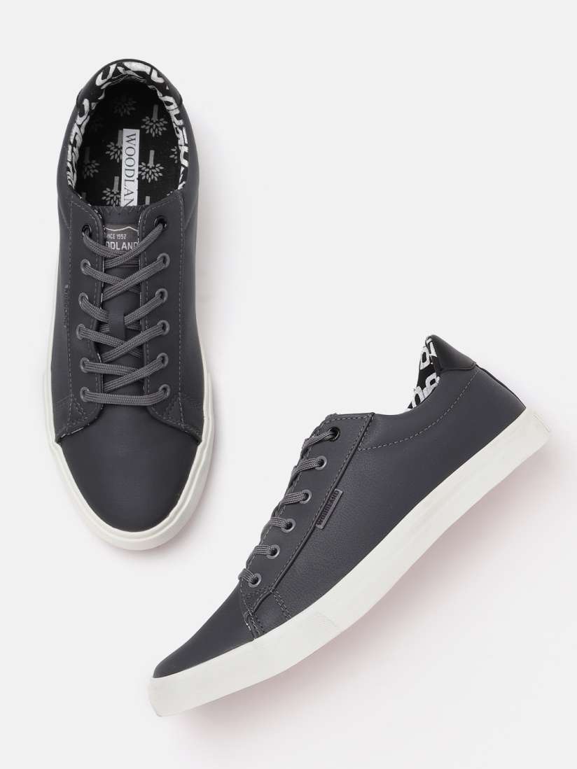Buy Woodland Men Charcoal Grey Solid Sneakers Casual Shoes for Men 17148940 Myntra