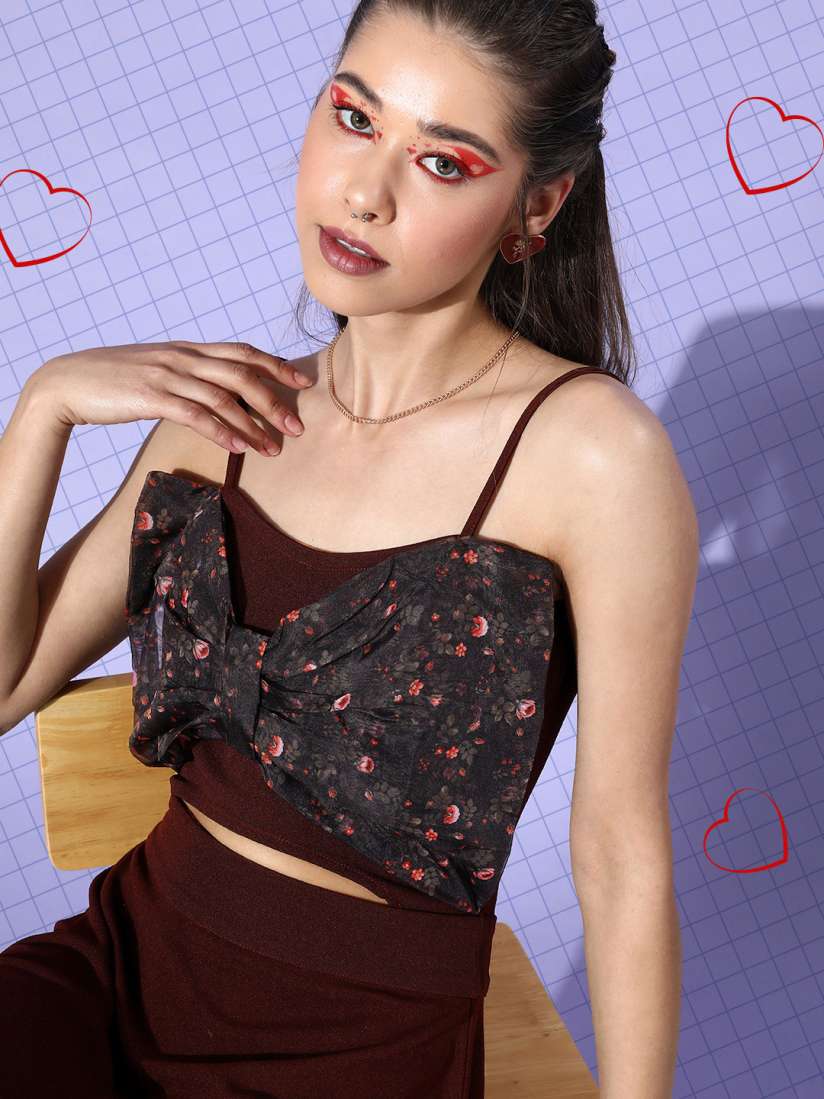 Buy Sera Burgundy Scuba Cutout Mini Dress With Bow Detailing Dresses for Women 17155996 Myntra