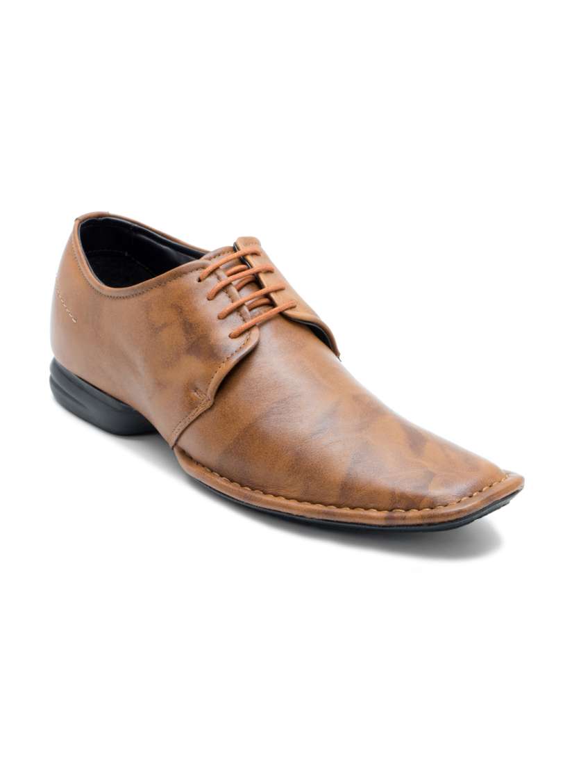 Buy Franco Leone Men Tan Brown Genuine Leather Derbys Formal Shoes for Men 1715739 Myntra