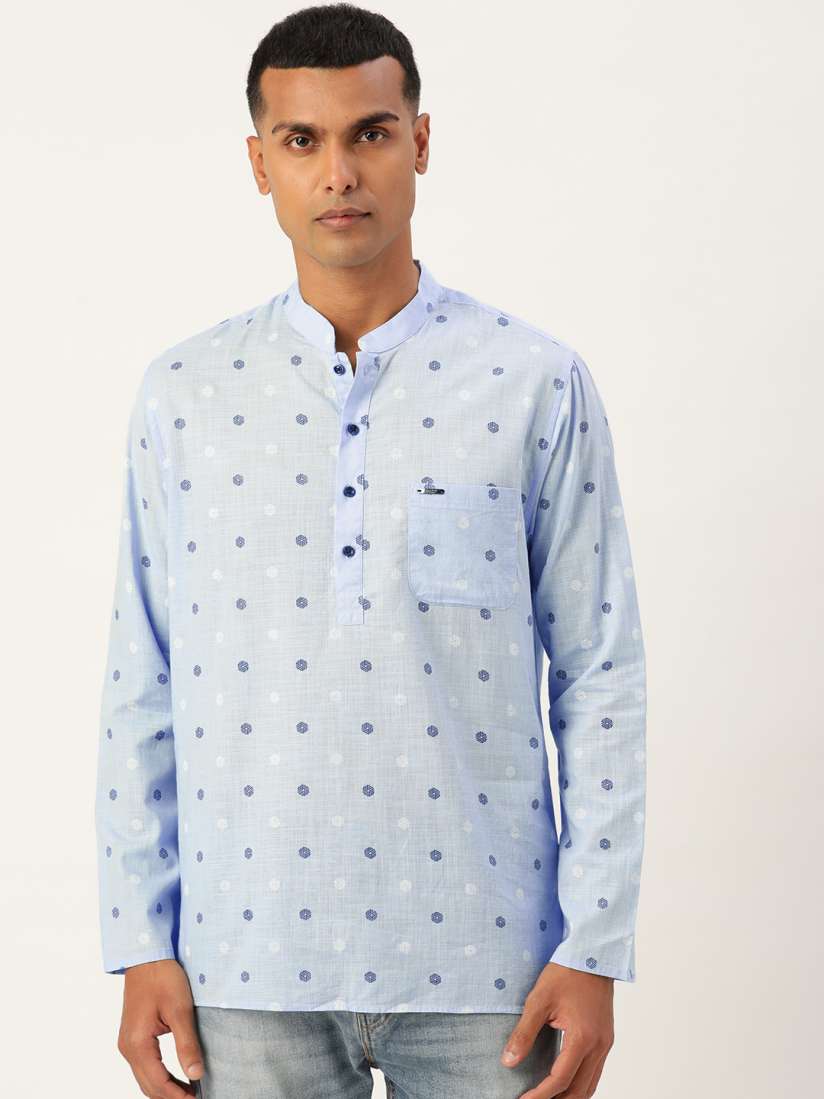 Buy Peter England Pure Cotton Geometric Printed Kurta Kurtas for Men 17161300 Myntra
