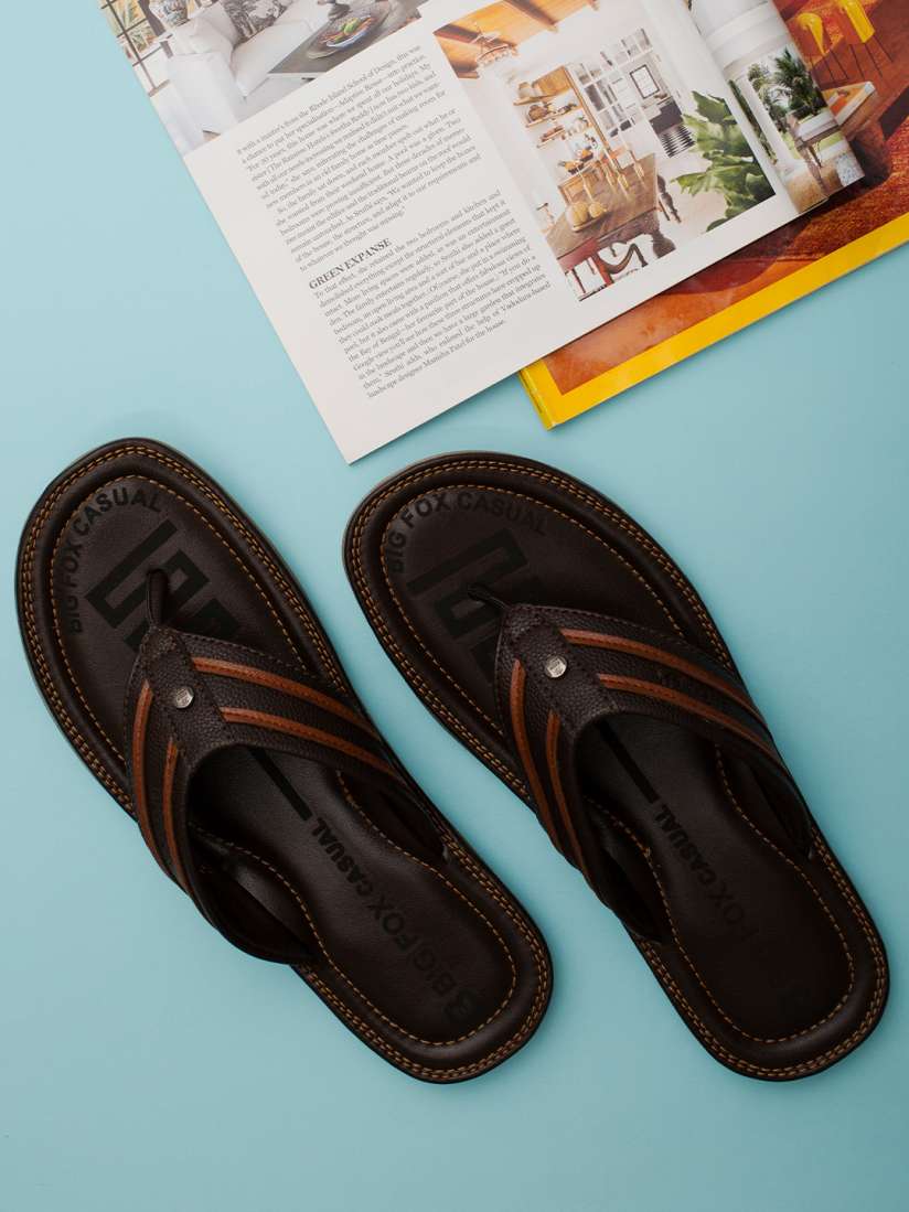 Big fox men's black casual sandal shop