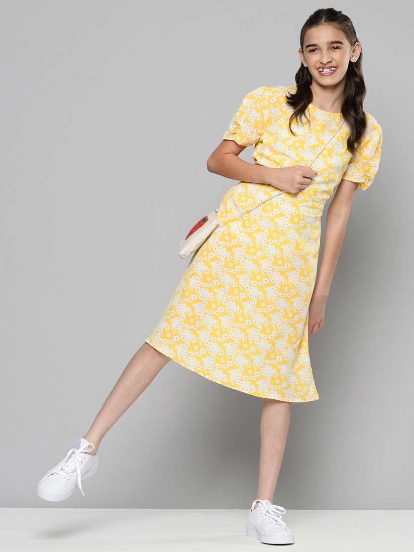 Juniors yellow dress discount