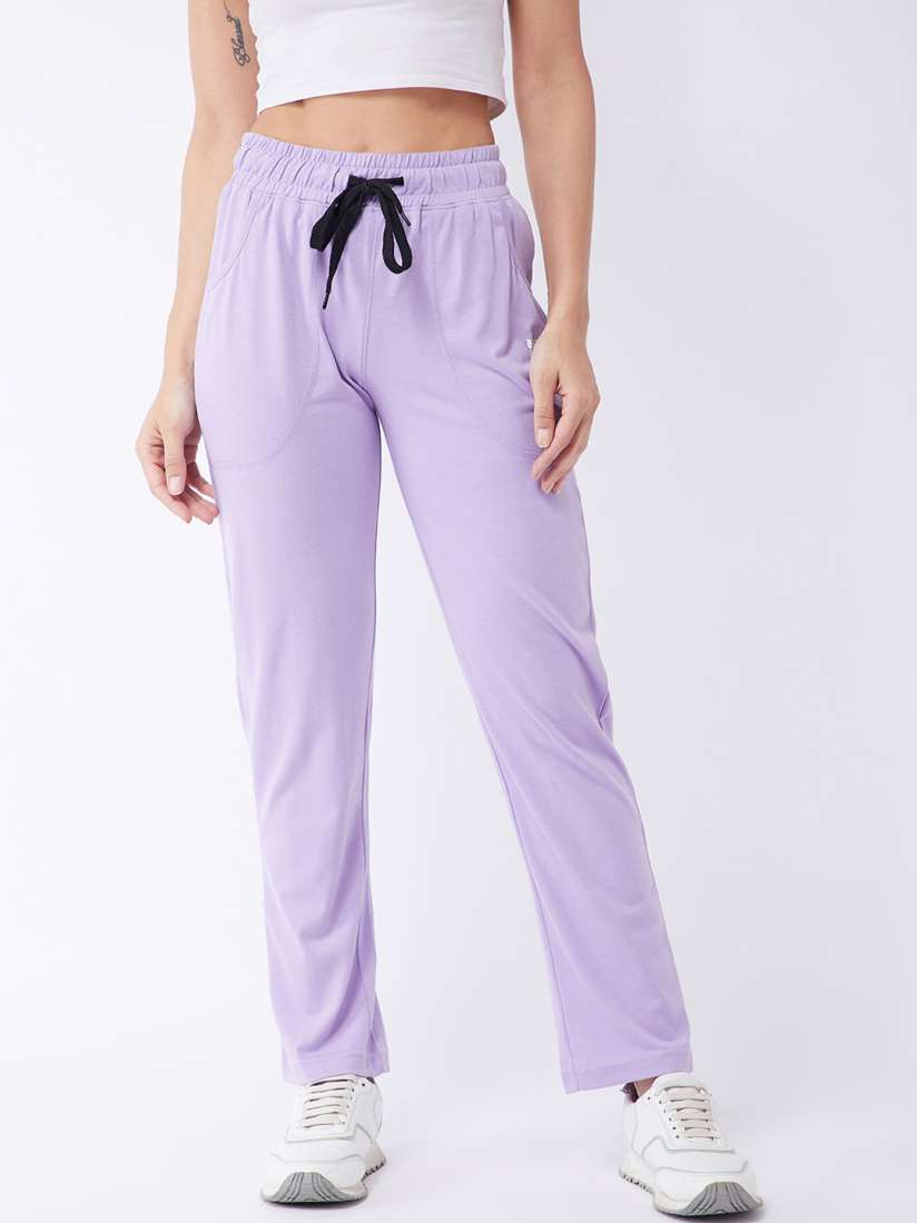 Lavender track pants cheap