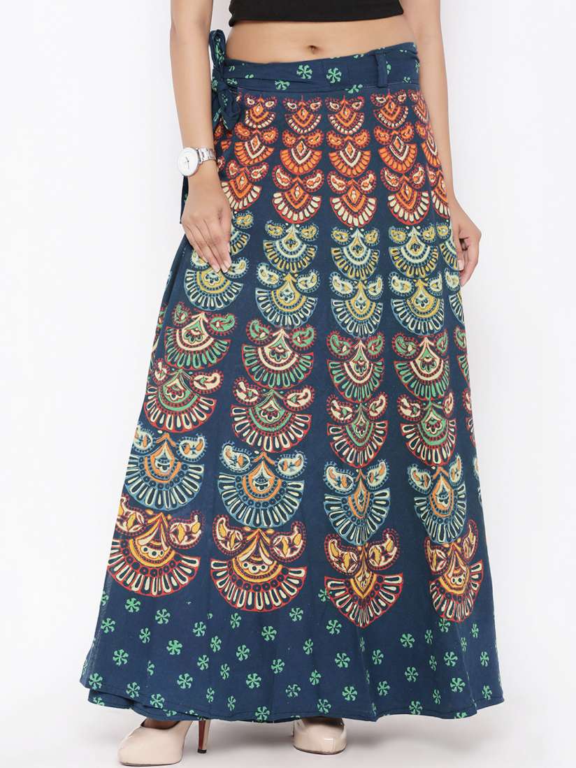 Wrap around skirt myntra cheap