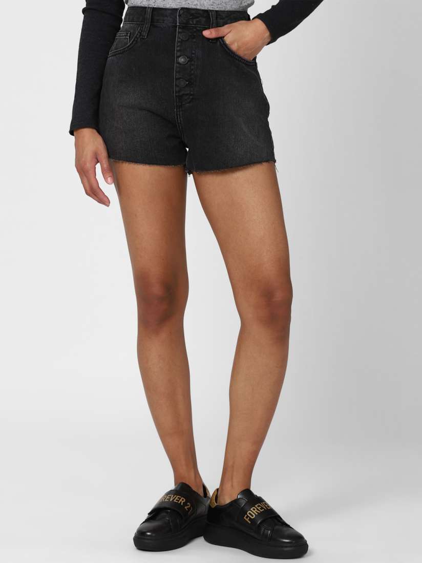 Forever 21 black high waisted shorts discount