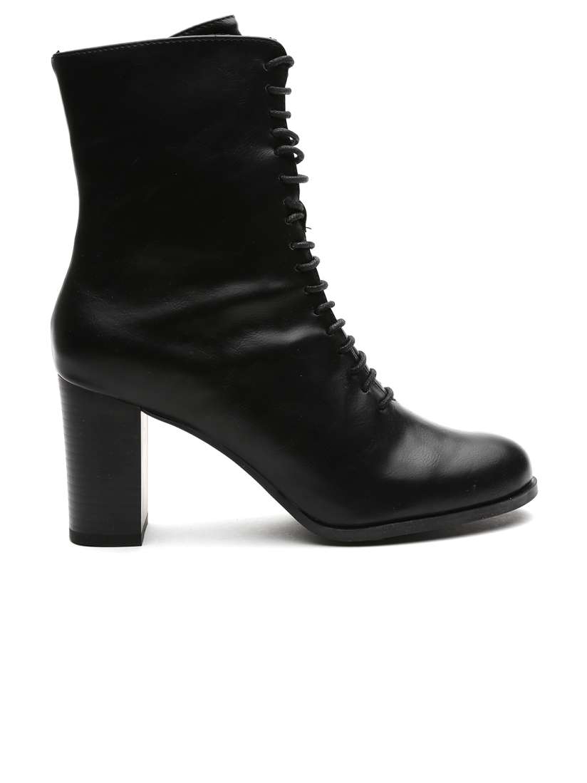 Forever 21 black heeled boots online