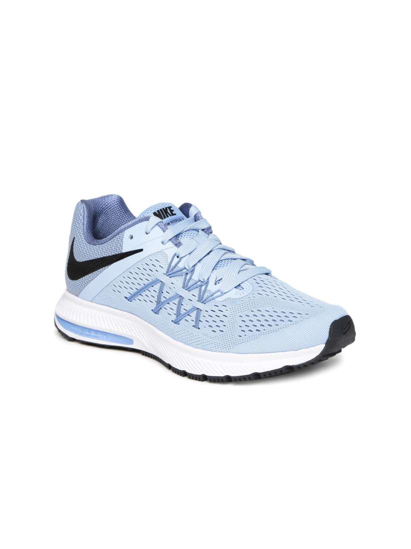 Buy Nike Women Blue Zoom Winflo 3 Running Shoes Sports Shoes for Women 1719383 Myntra