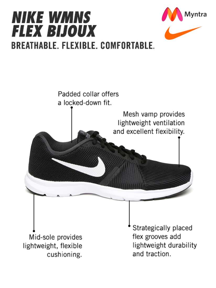 Buy Nike Women Black FLEX BIJOUX Training Shoes Sports Shoes for Women 1719443 Myntra