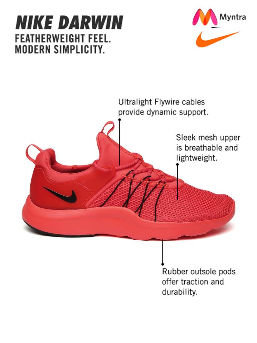 Buy Nike Men Red Darwin Sneakers Casual Shoes for Men 1719458 Myntra