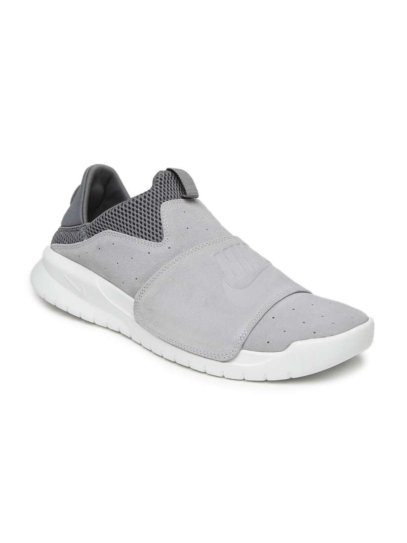 Buy Nike Men Grey BENASSI Solid Suede Slip On Sneakers Casual Shoes for Men 1719477 Myntra
