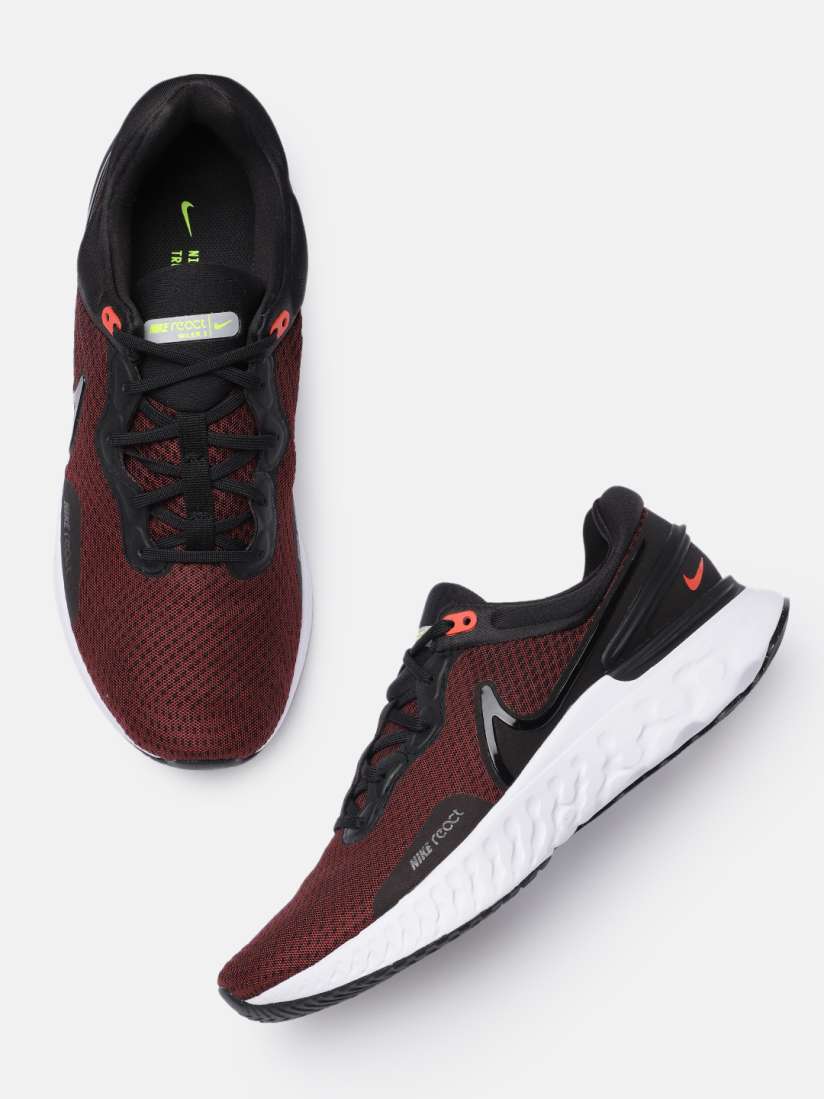 Buy Nike Men Black REACT MILER 3 Running Shoes Sports Shoes for Men 17205656 Myntra