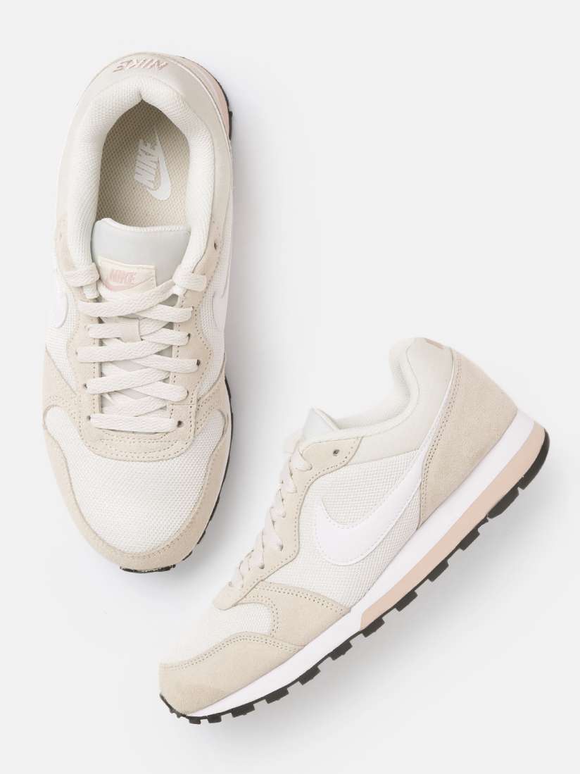 Buy Nike Women White Cream Coloured MD RUNNER 2 Leather Sneakers Casual Shoes for Women 17206132 Myntra