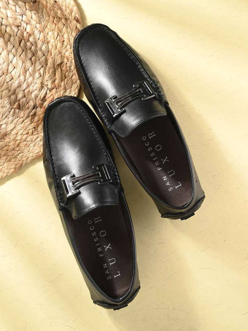 Buy San Frissco Men Black Leather Lightweight Driving Shoes Casual Shoes for Men 17207164 Myntra