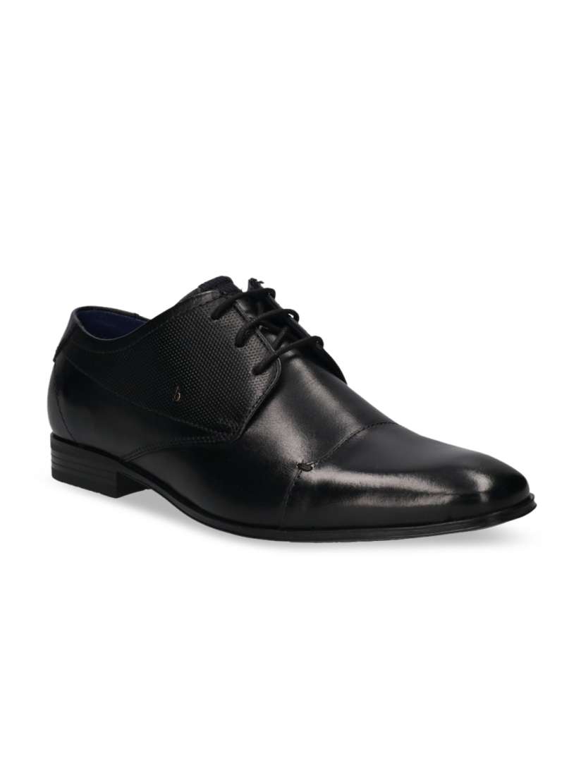 Bugatti black formal shoes hotsell