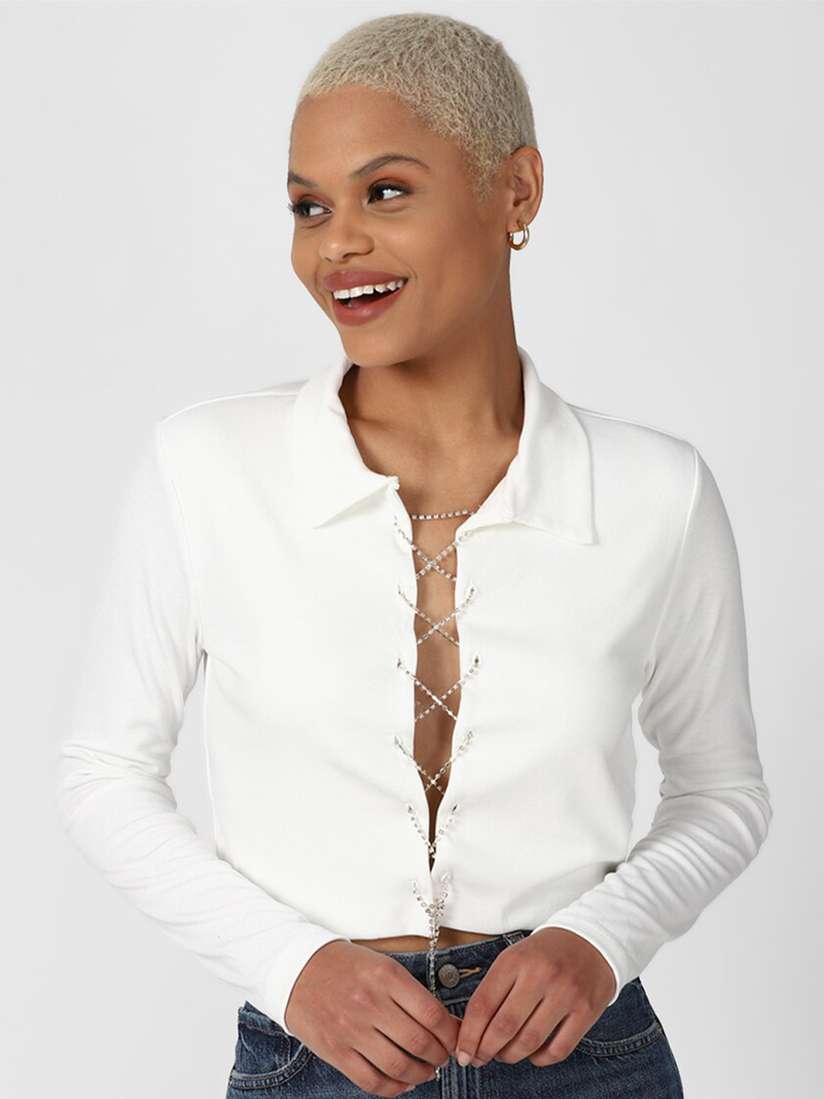 forever 21 lace up top