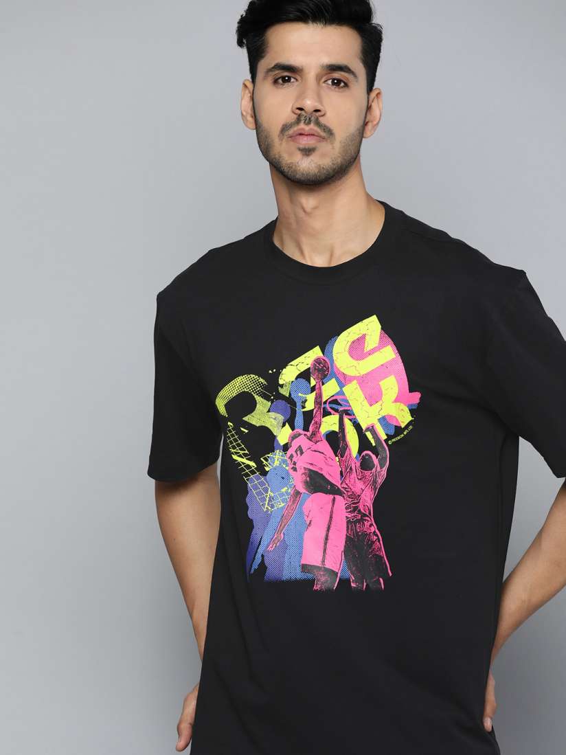 Buy Reebok Classic Unisex Black Pink Pure Cotton Typography Printed Training T shirt Tshirts for Unisex 17210148 Myntra