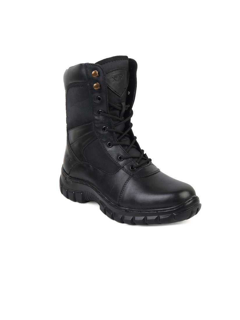 Black Matte Black Leather Combat Boots Mens Buy XHUGOY Men Black