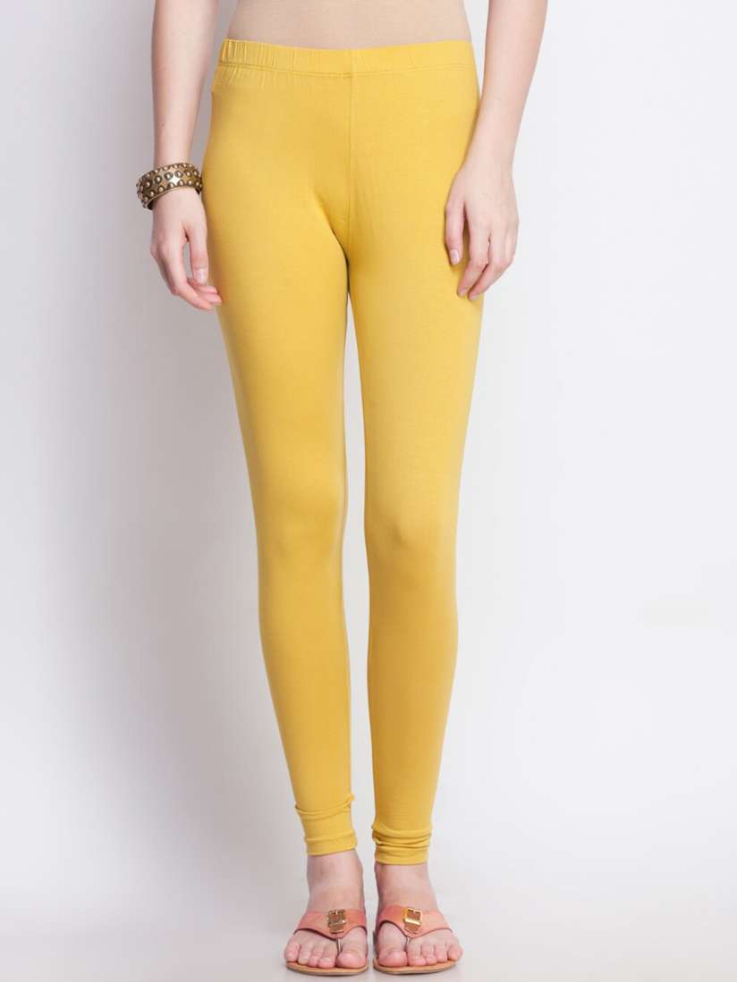 Buy Dollar Missy Women Gold Colored Cotton Slim Fit Ankle Length Leggings Leggings for Women 17214432 Myntra