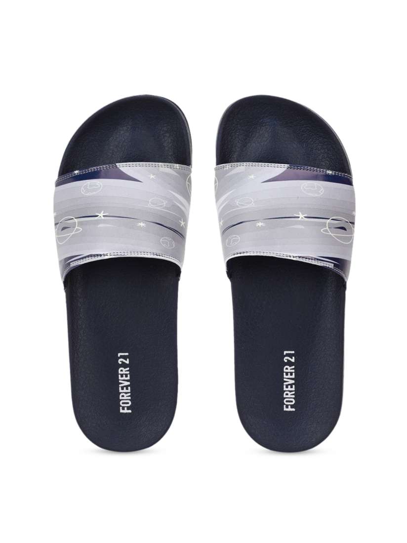 Buy FOREVER 21 Men Grey Printed Sliders Flip Flops for Men 17214698 Myntra
