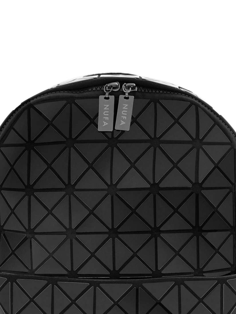 Black geometric backpack hot sale