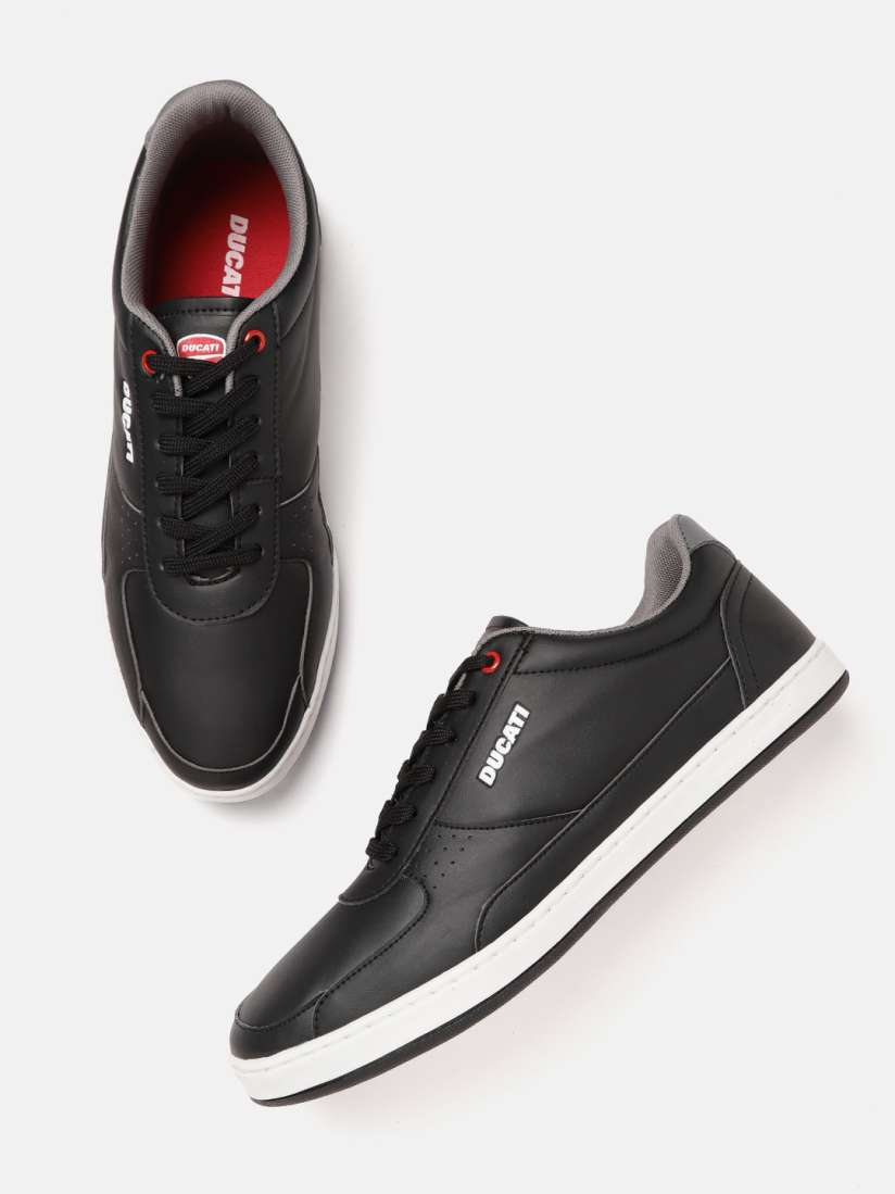 Buy Ducati Men Black Solid Sneakers with Perforated Detail Casual Shoes for Men 17235752 Myntra