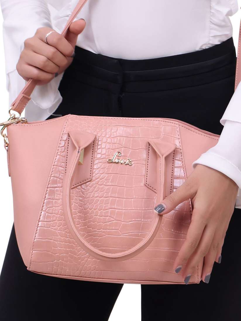 Ladies pink handbags clearance