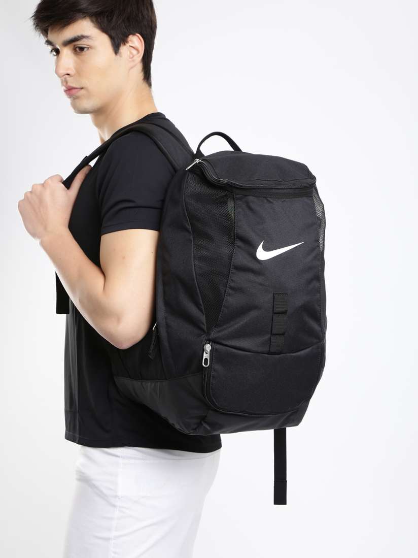 Nike unisex black club team swoosh backpack best sale