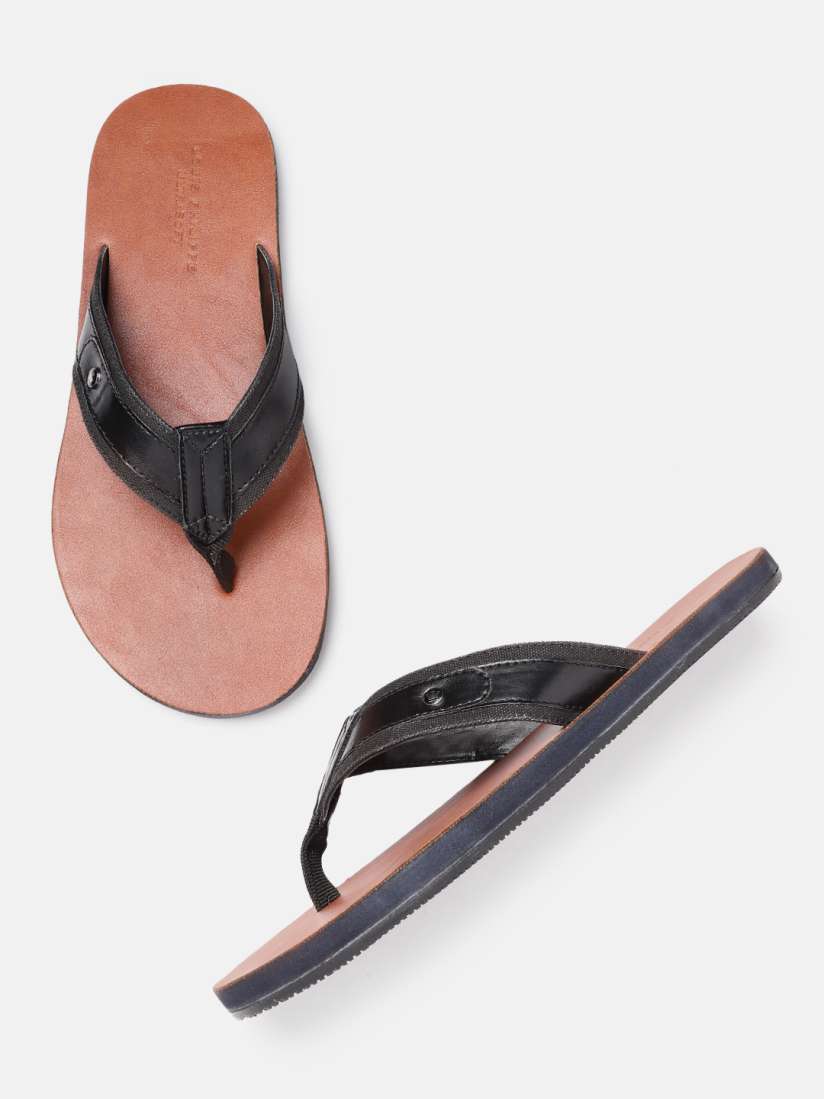 Buy Louis Philippe Men Black Solid Comfort Sandals Sandals for Men 17239012 Myntra