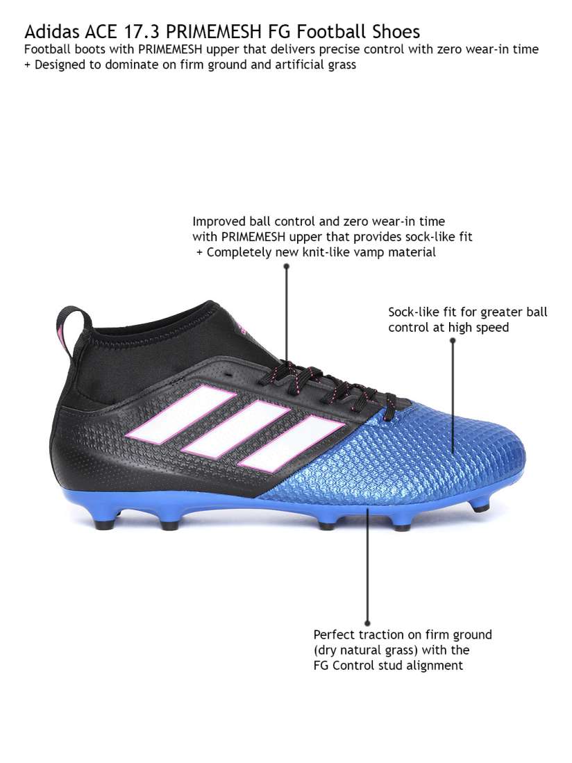 Buy ADIDAS Men Blue Ace 17.3 Primemesh FG Football Shoes Sports Shoes for Men 1724118 Myntra