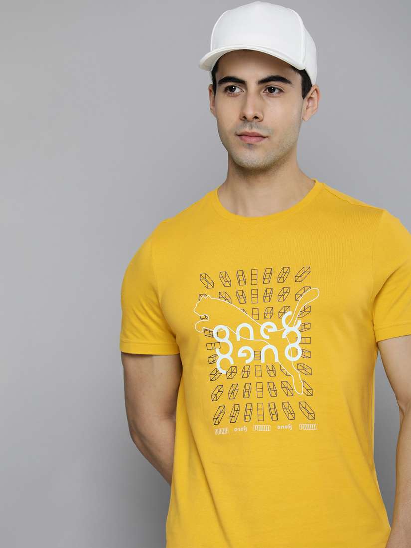Puma one8 yellow t shirt new arrivals