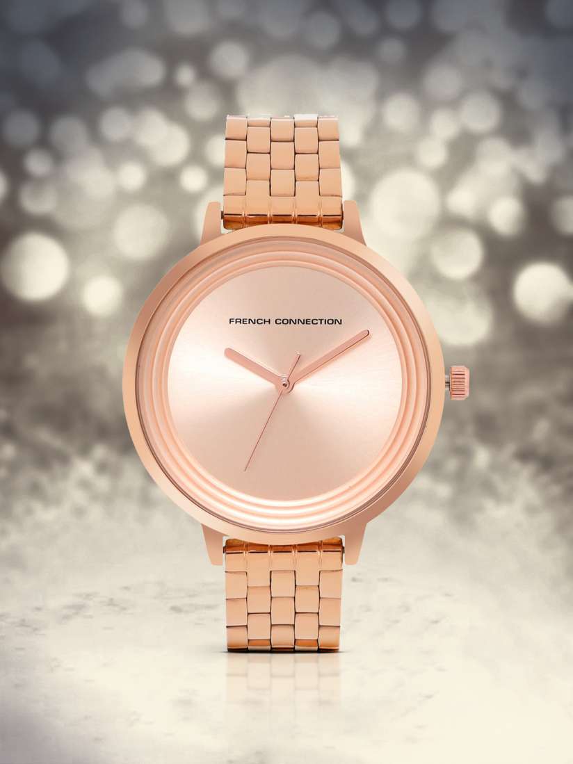 Buy French Connection Women Rose Gold Toned Dial Bracelet Style Straps Analogue Watch FCN0001O Watches for Women 17248560 Myntra