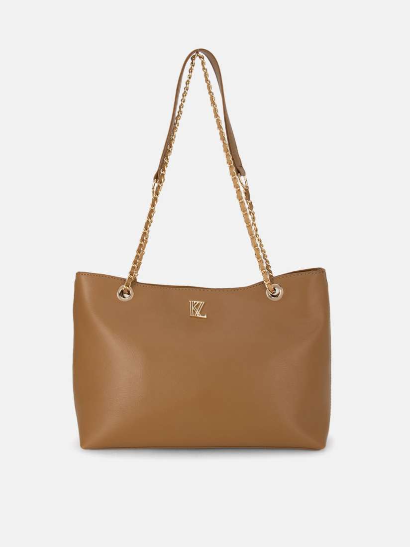 Buy Kazo Tan PU Shopper Shoulder Bag Handbags for Women 17250960 Myntra