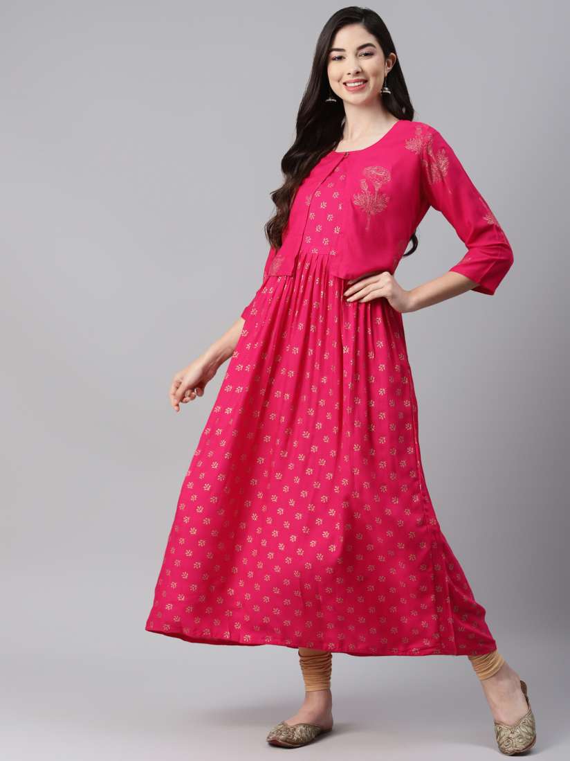 Cotton anarkali kurtis myntra online