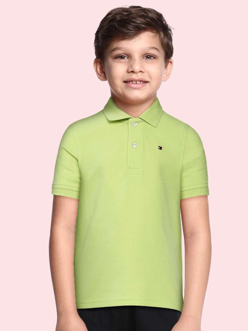 Boys lime green polo outlet