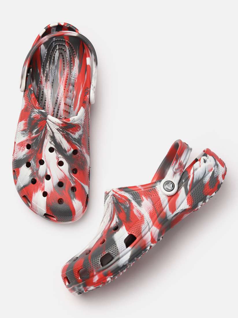 Red crocs flip flops online