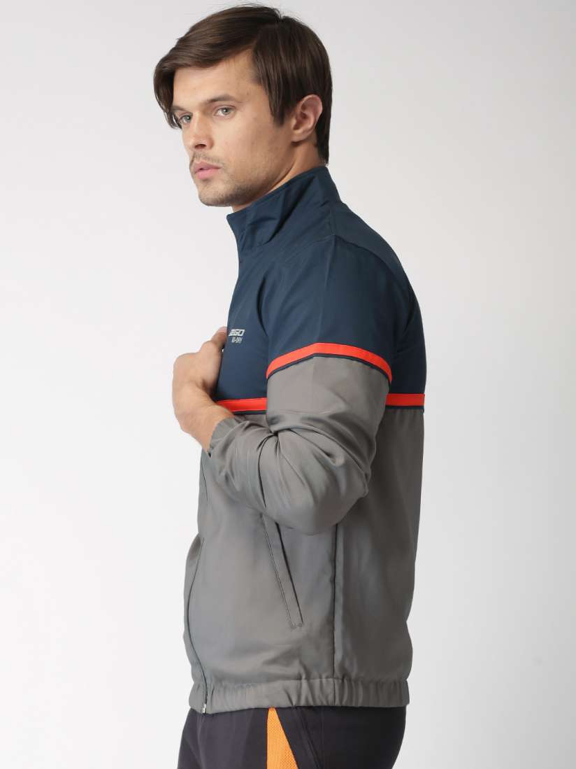 Buy 2GO Navy Grey Colourblocked Sporty Jacket Jackets for Men 1726588 Myntra