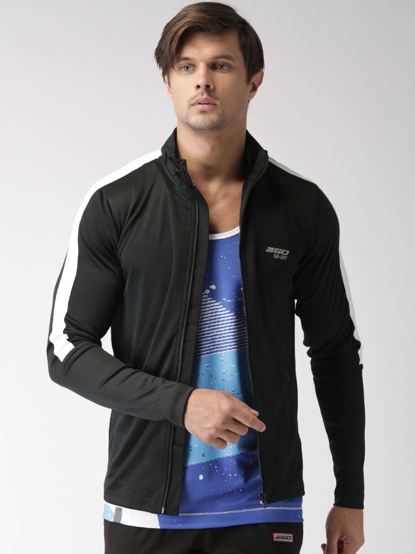 Buy 2GO Black Sporty Jacket Jackets for Men 1726589 Myntra