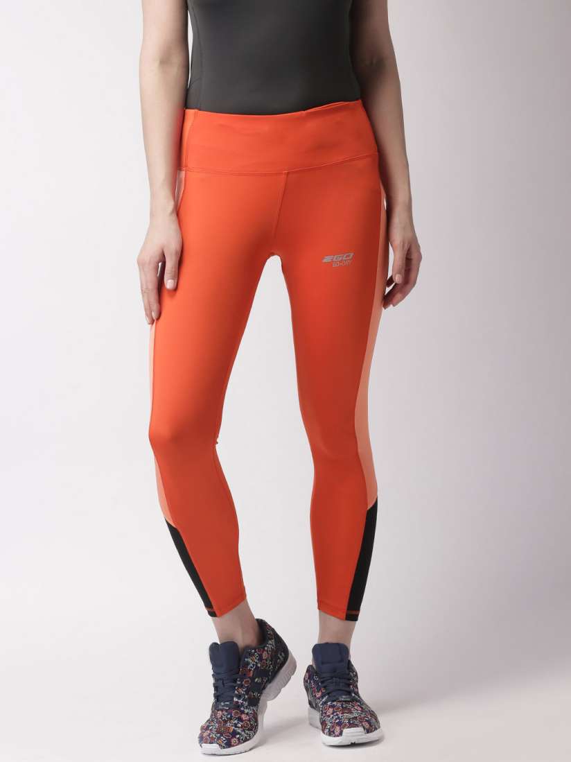 Buy 2GO Women Orange Running Tights Tights for Women 1726653 Myntra