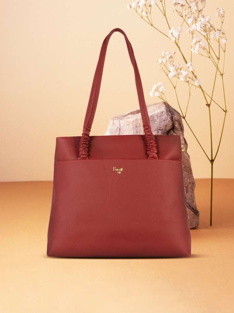 Buy Baggit Maroon Shopper Shoulder Bag Handbags for Women 17267300 Myntra