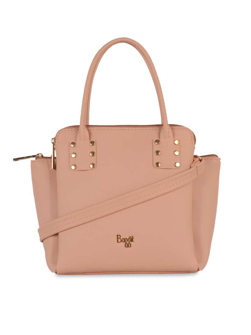 Buy Baggit Peach Coloured Structured Handheld Swagger Bag Handbags for Women 17267318 Myntra